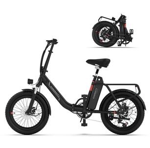 5th Wheel - TIDE 2 Foldable Utility eBike w/ 45 mi Max Operating Range & 20 mph Max Speed - Black