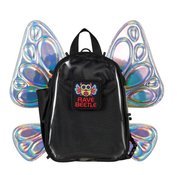 Rave Beetle FLOWt Festival Pack – Swappable Wing Rave Backpack with ...