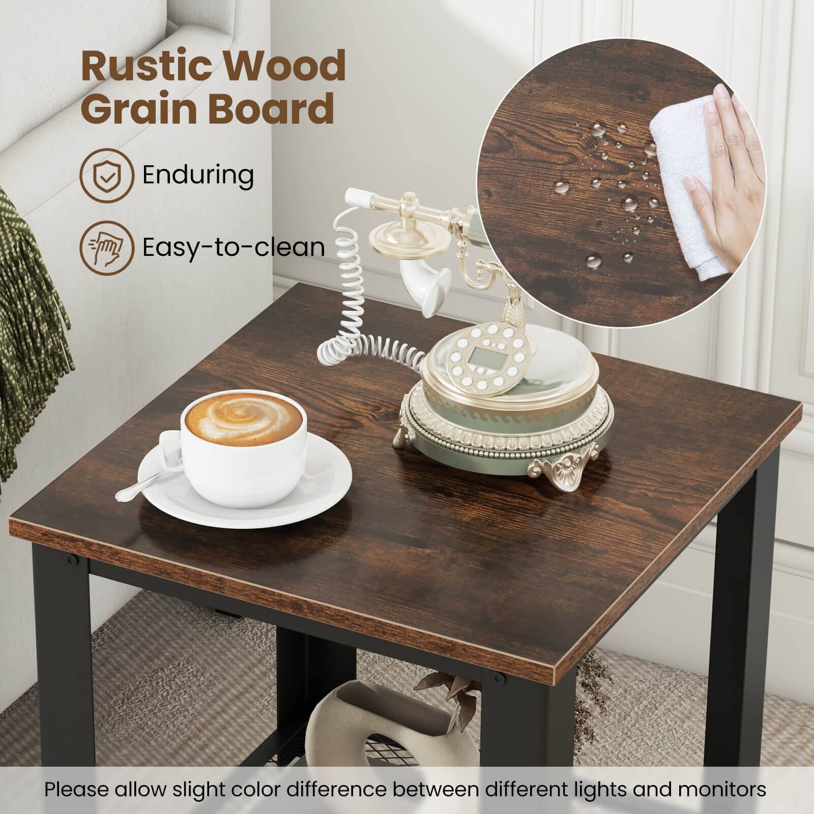 Rustic Wood Grain Board Enduring Easy-to-clean Please allow slight color difference between different lights and monitors
