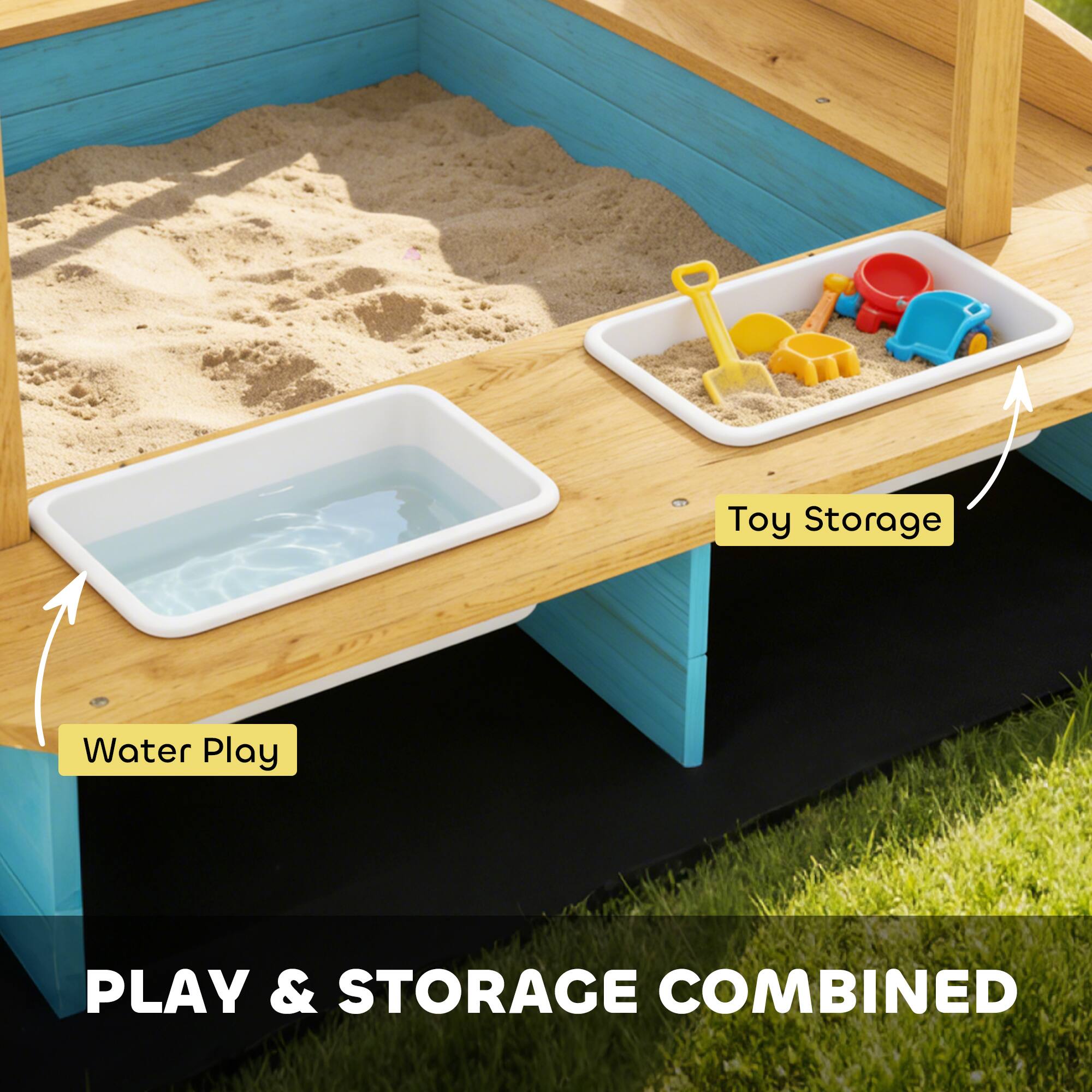 Toy Storage  
Water Play  
PLAY & STORAGE COMBINED