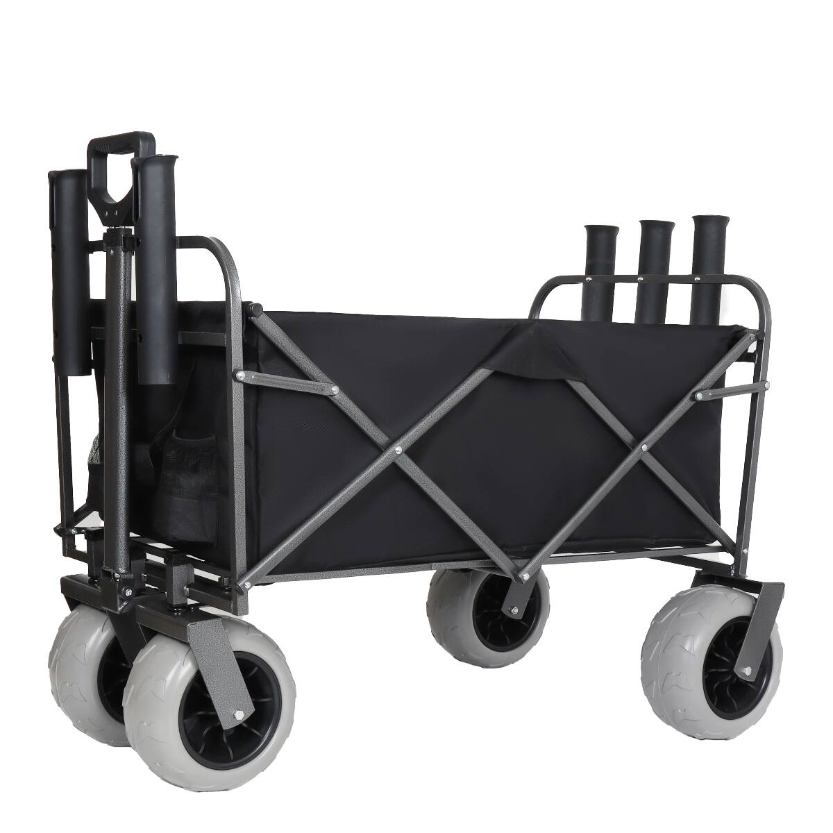 Alt View 10. Loheer - Loheer Fishing Cart with Rod Holders, Beach Wagon for Sand, 500 lb Capacity Utility Cart.
