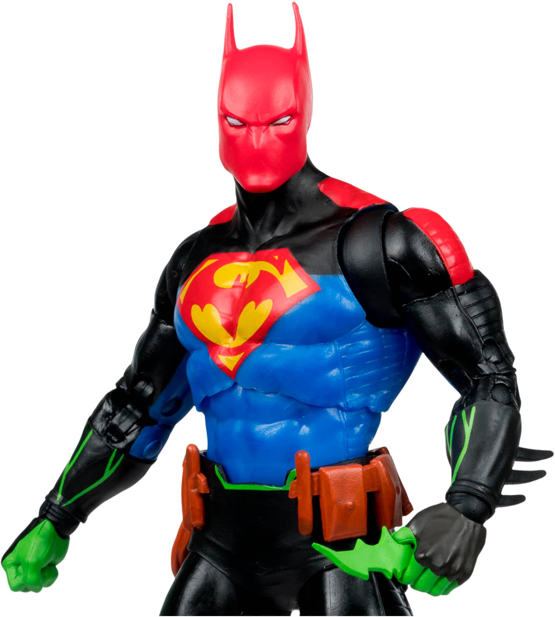 Left. McFarlane Toys - DC Multiverse 7" Batman / Superman Fusion (Batman/Superman: World's Finest) Action Figure.