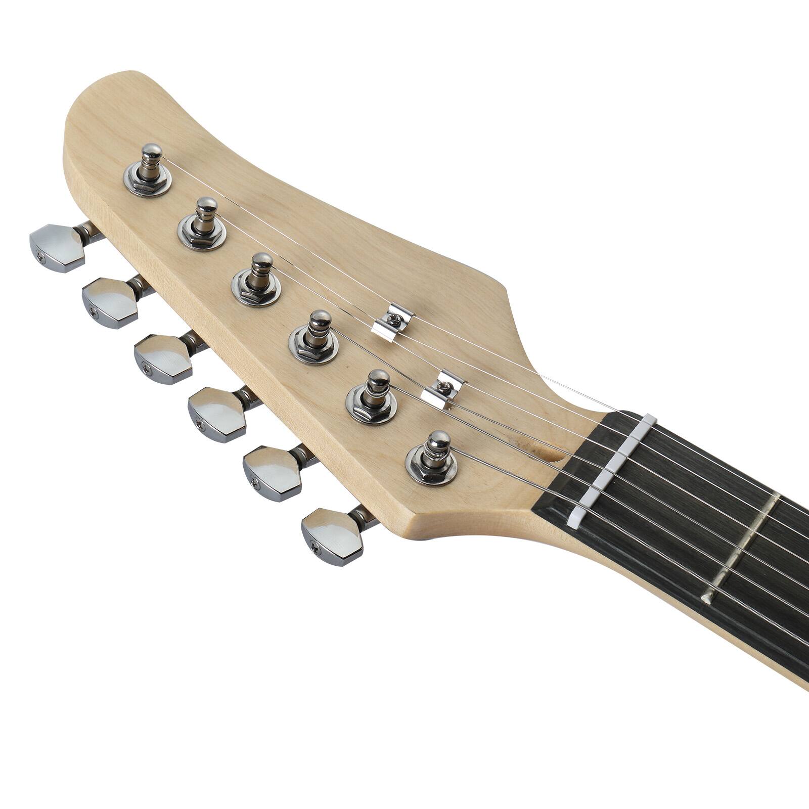 Angle. Winado - Ktaxon KW101 39 Inch  KST Electric Bass Guitar Suit, 5W AMP for Beginner.