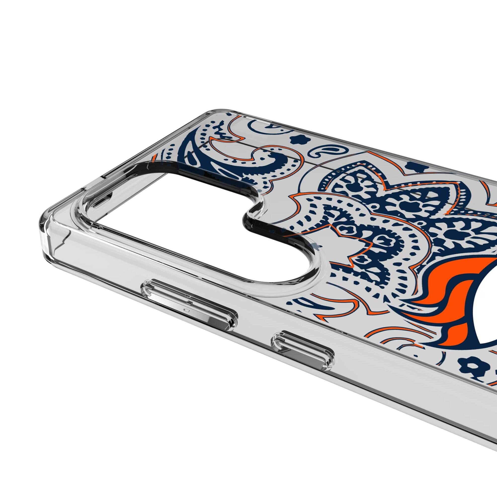Alt View 2. Keyscaper - Galaxy Clear Paisley Design Case - S23 Plus - Multicolor.