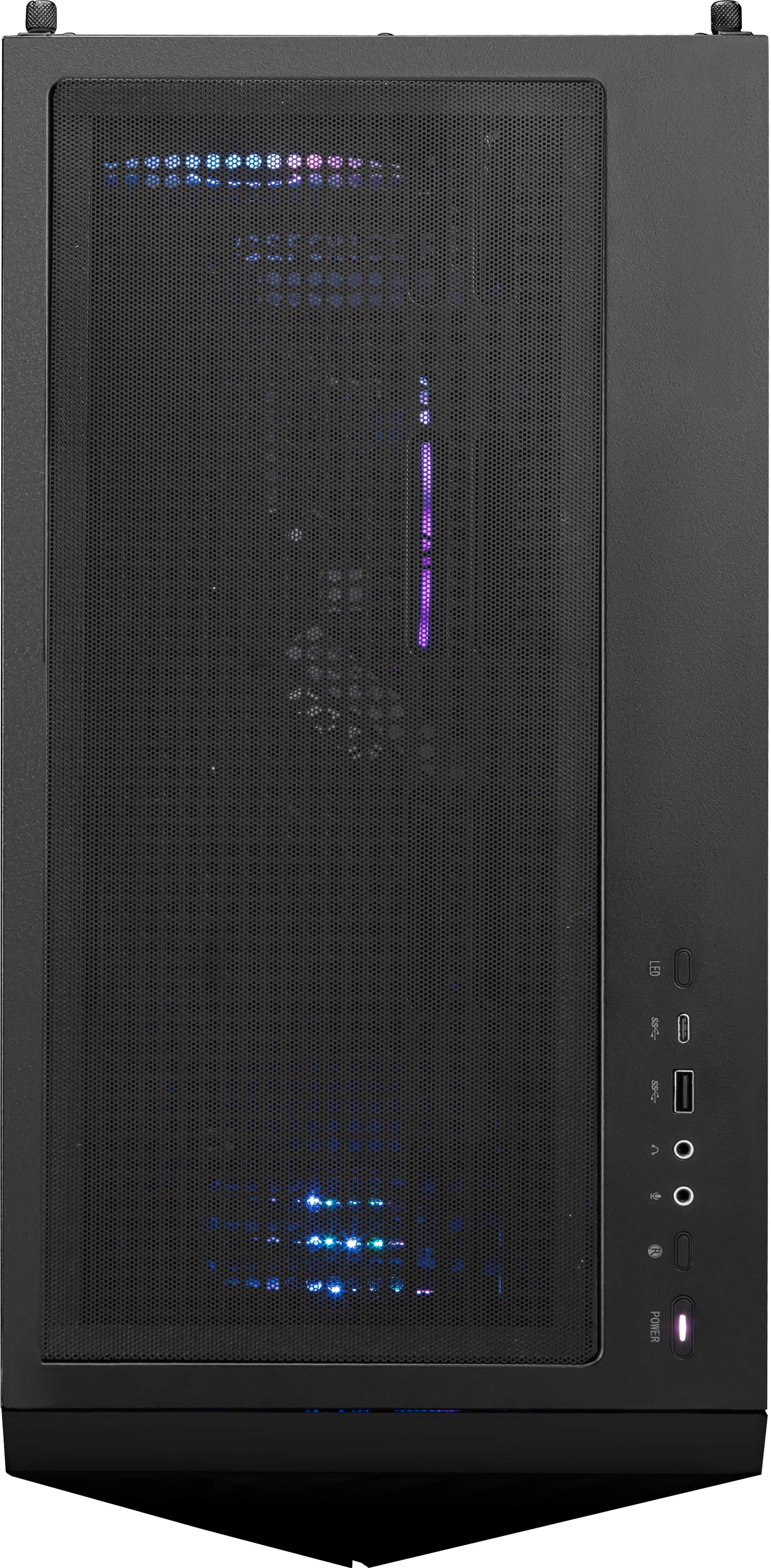 Alt View 8. MSI - Aegis R2 AI Gaming Desktop - Intel Ultra 7 265 - 32GB Memory - NVIDIA GeForce RTX 5070Ti - 2TB SSD - Black - Black.