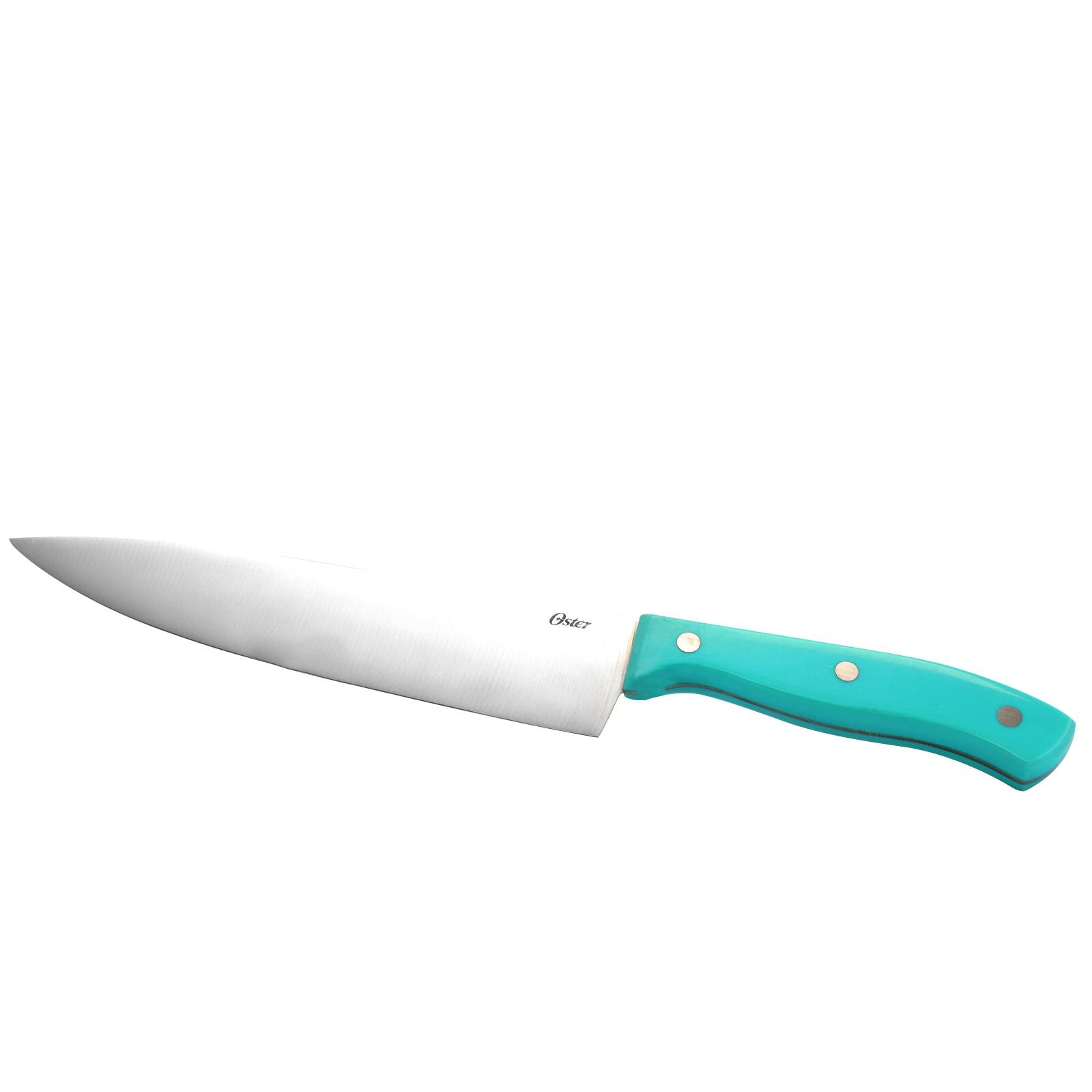 Alt View 7. Oster - Oster Evansville 14 Piece Stainless Steel Blade Cutlery Set with Turquoise Plastic Handles - Turquoise.