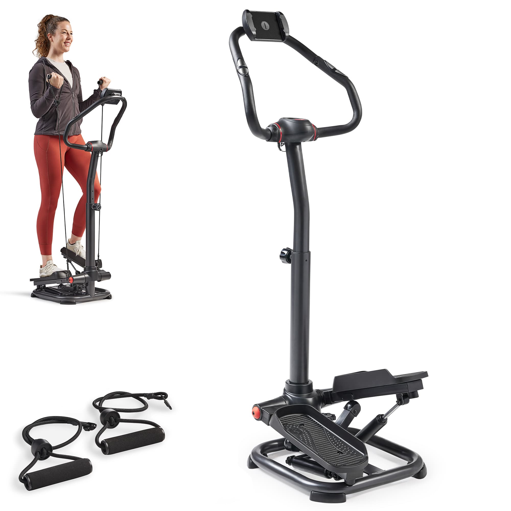 Sunny Health & Fitness Heavy Duty Stepper with Handlebar
