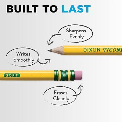 BUILT TO LAST

- Sharpens Evenly
- Writes Smoothly
- Erases Cleanly

DIXON TICONDEROGA SOFT
