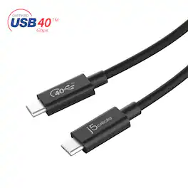 j5create - Full-Featured USB-C Cable (USB4 Gen 3) - Black