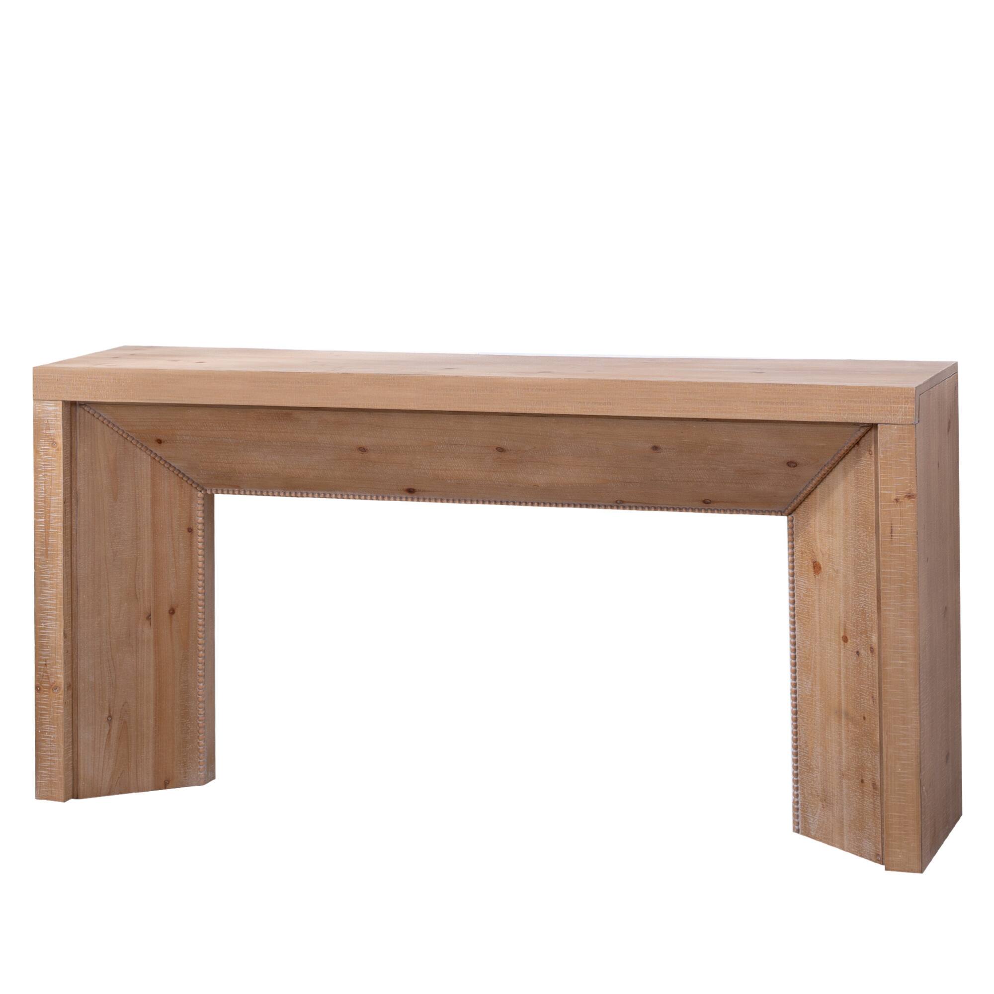 Alt View 2. GOODSILO - Modern Rustic Entryway Console Table with Sleek Design and Durable Engineered Wood Construction - Antique Natural.