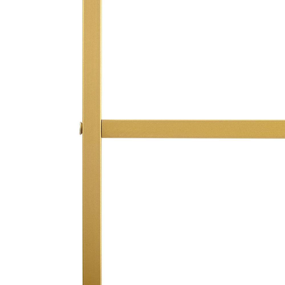 Angle. Crosley Furniture - Helena Etagere Bookcase - Gold.