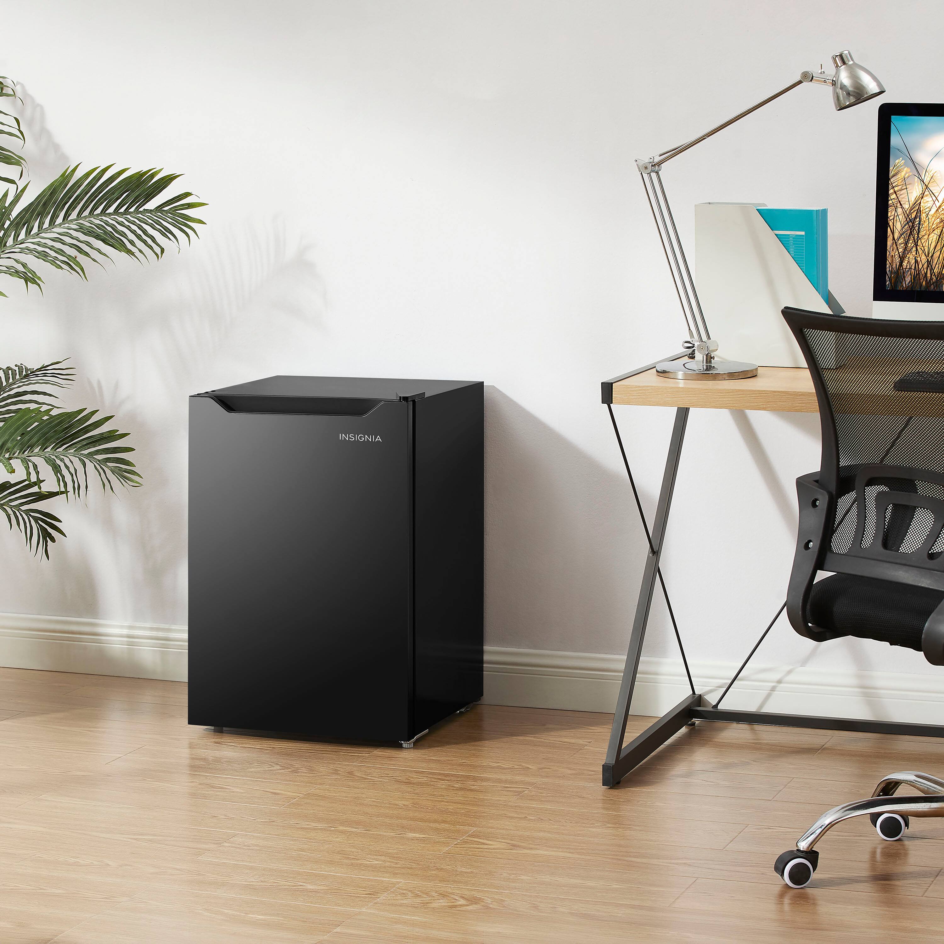 Alt View 8. Insignia™ - 2.7 Cu. Ft. Mini Fridge with Door Storage and ENERGY STAR Certification - Black.