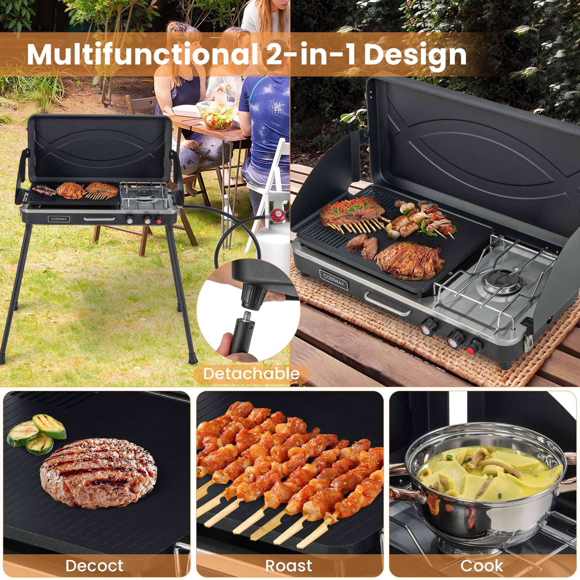 Multifunctional 2-in-1 Design COSTEA KAWNCO A Detachable Decoct Roast Cook