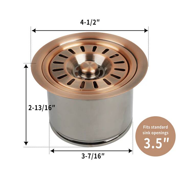 4-1/2"  
2-13/16"  
3-7/16"  
Fits standard sink openings 3.5"