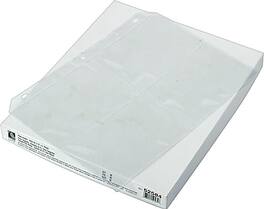 C-line - Double-Sided Photo Holder Sheets for 3 Ring Binders, Eight 3.5" x 5" Photos/Sheet, 50/Box (CLI52584) - Clear