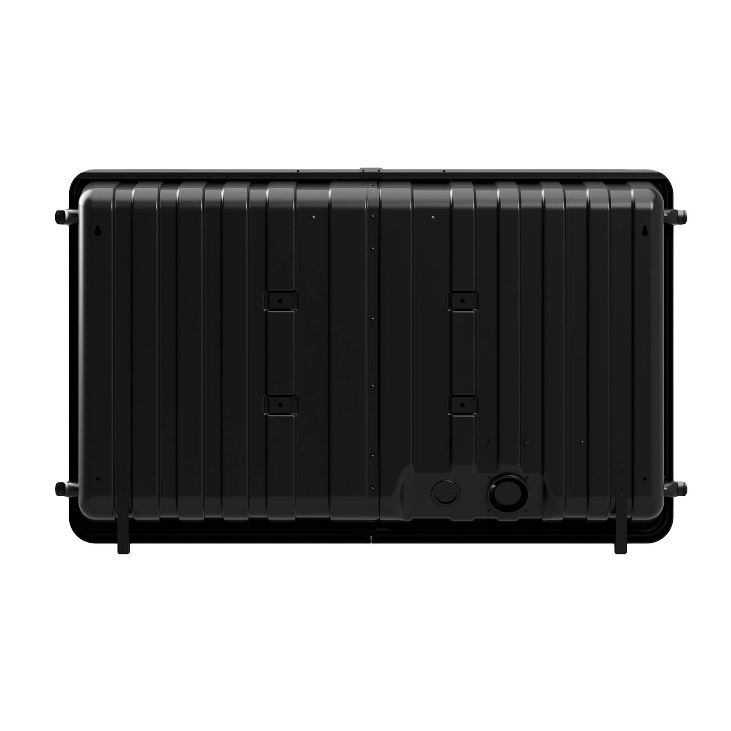 Alt View 14. Storm Shell - Deluxe Weatherproof 55”  Outdoor TV Enclosure with Full Motion TV Mount Included - Black.