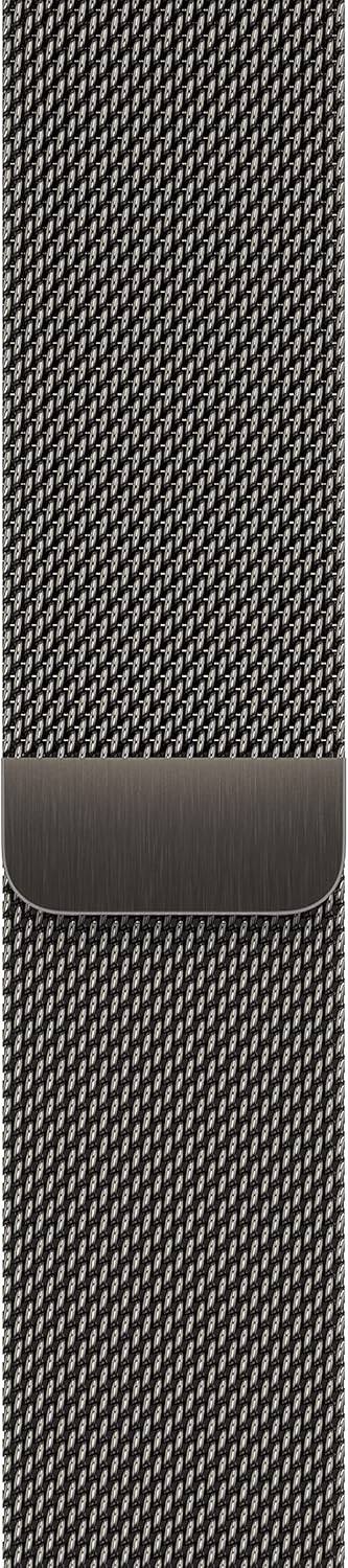 Alt View 1. Apple - Apple Watch Band - Milanese Loop (45mm) - Graphite - Gray.