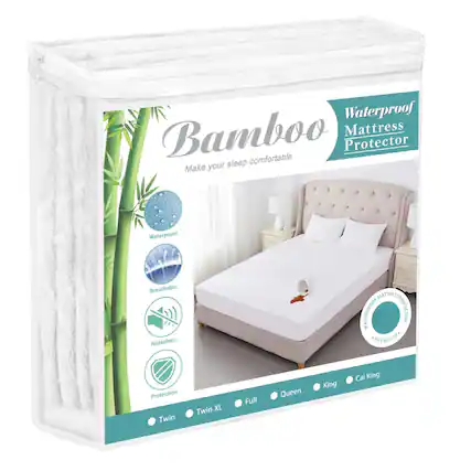 Waterproof Bamboo Mattress Protector
Make your sleep comfortable
Waterproof
Breathable
Noiseless
Protection
Twin
Twin XL
Full
Queen
King
Cal King
Waterproof Mattress Protector
Keep comfortable
*PREMIUM*