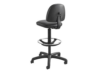 Alt View 2. Safco - Precision Armless Vinyl Drafting Chair - Black.