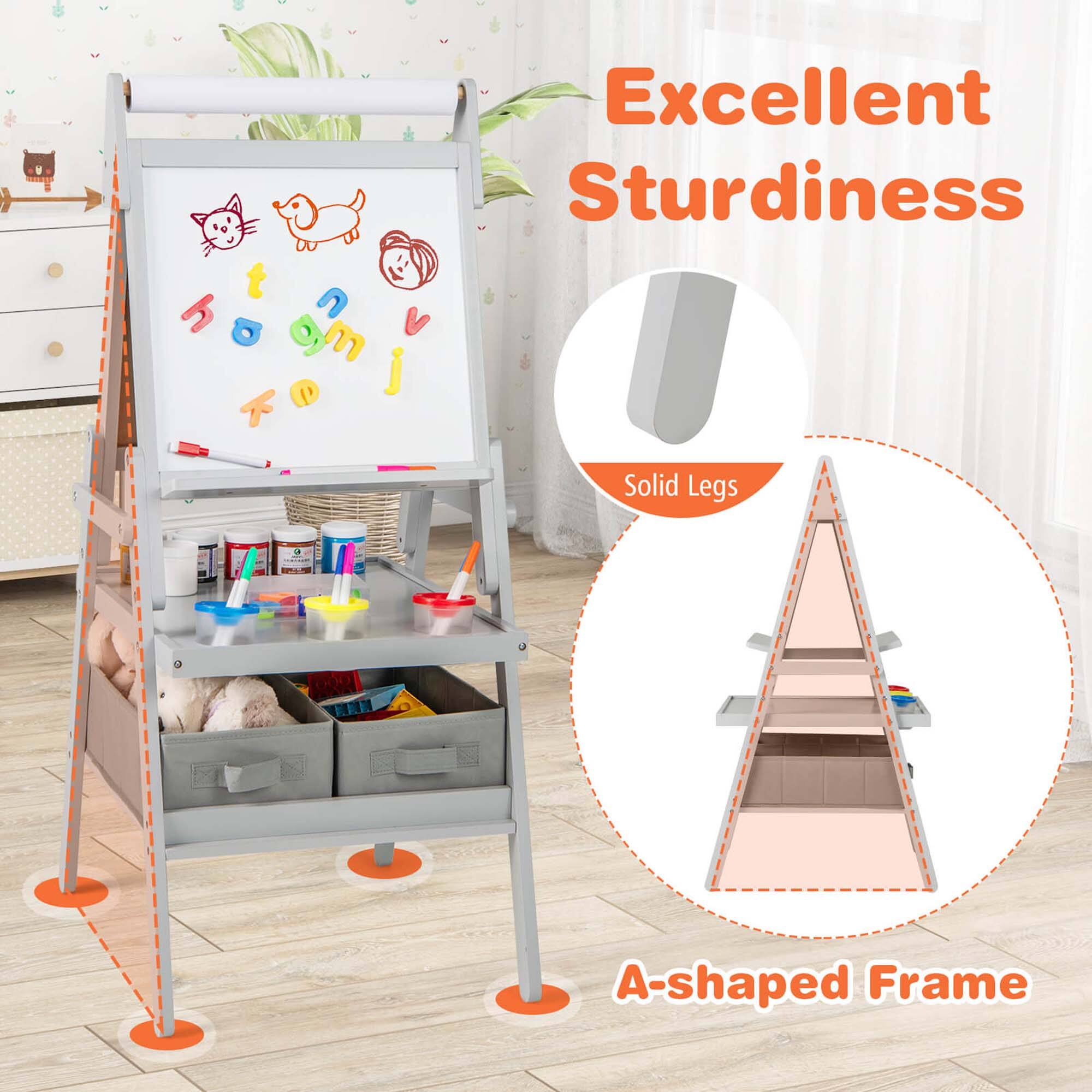 Excellent Sturdiness  
Solid Legs  
A-shaped Frame