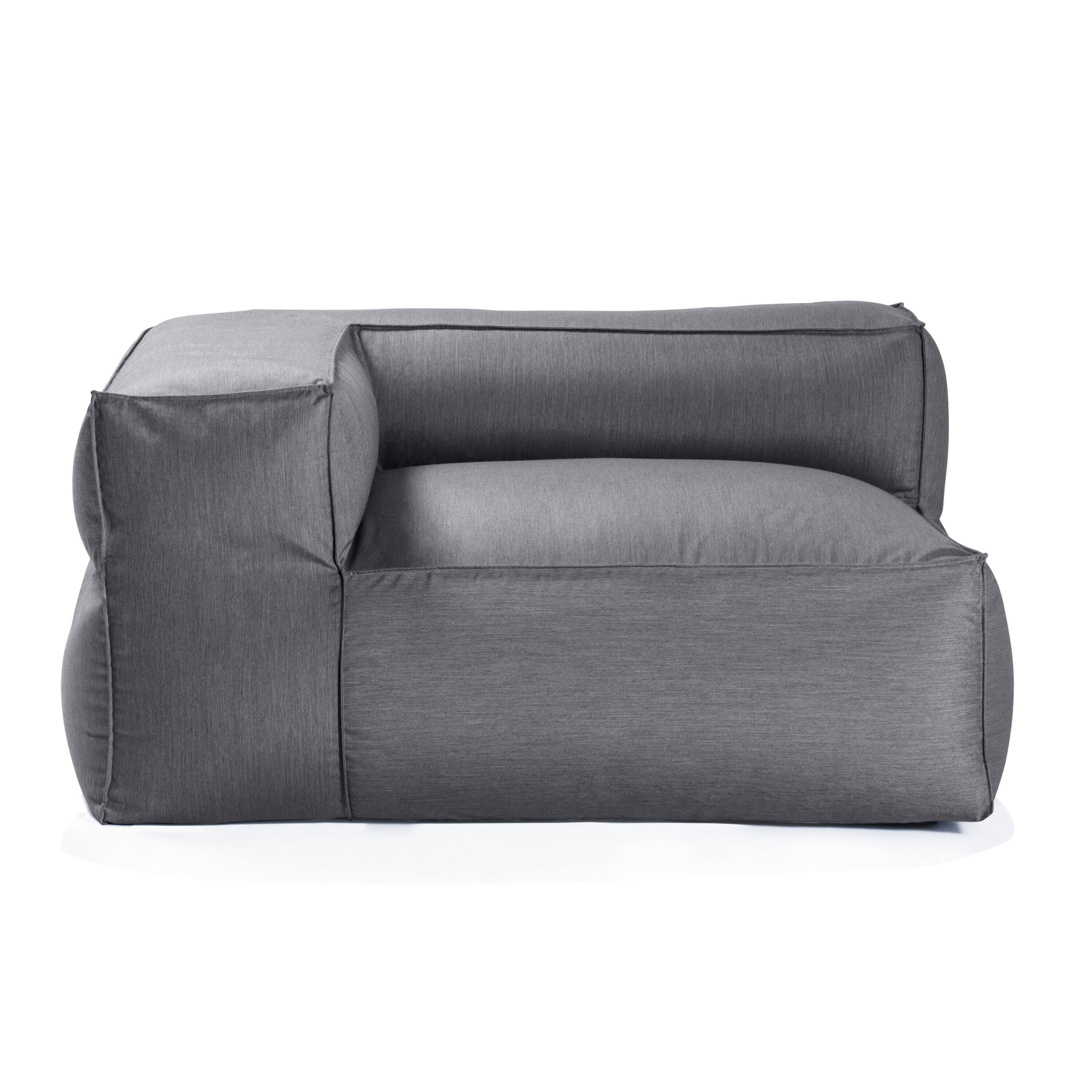 Alt View 1. Jaxx - Baya Outdoor Right Corner - Sunbrella, Charcoal - Charcoal.