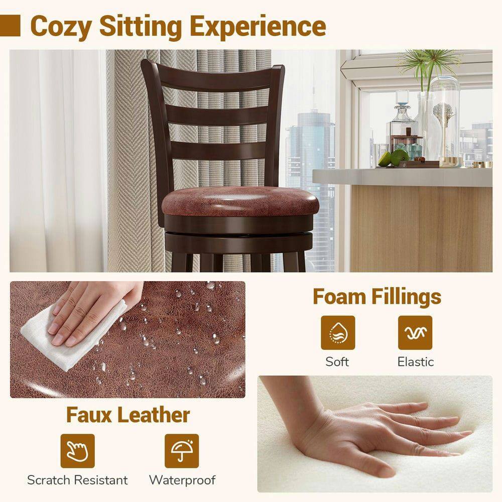Cozy Sitting Experience

Foam Fillings
- Soft
- Elastic

Faux Leather
- Scratch Resistant
- Waterproof