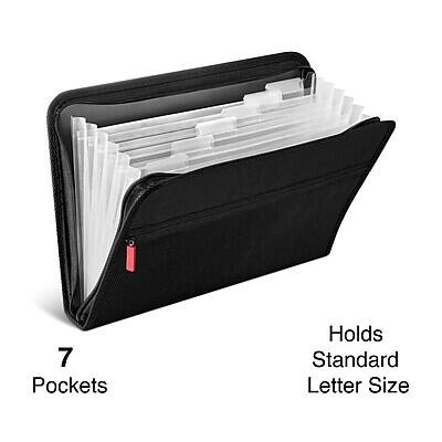 7 Pockets  
Holds Standard Letter Size