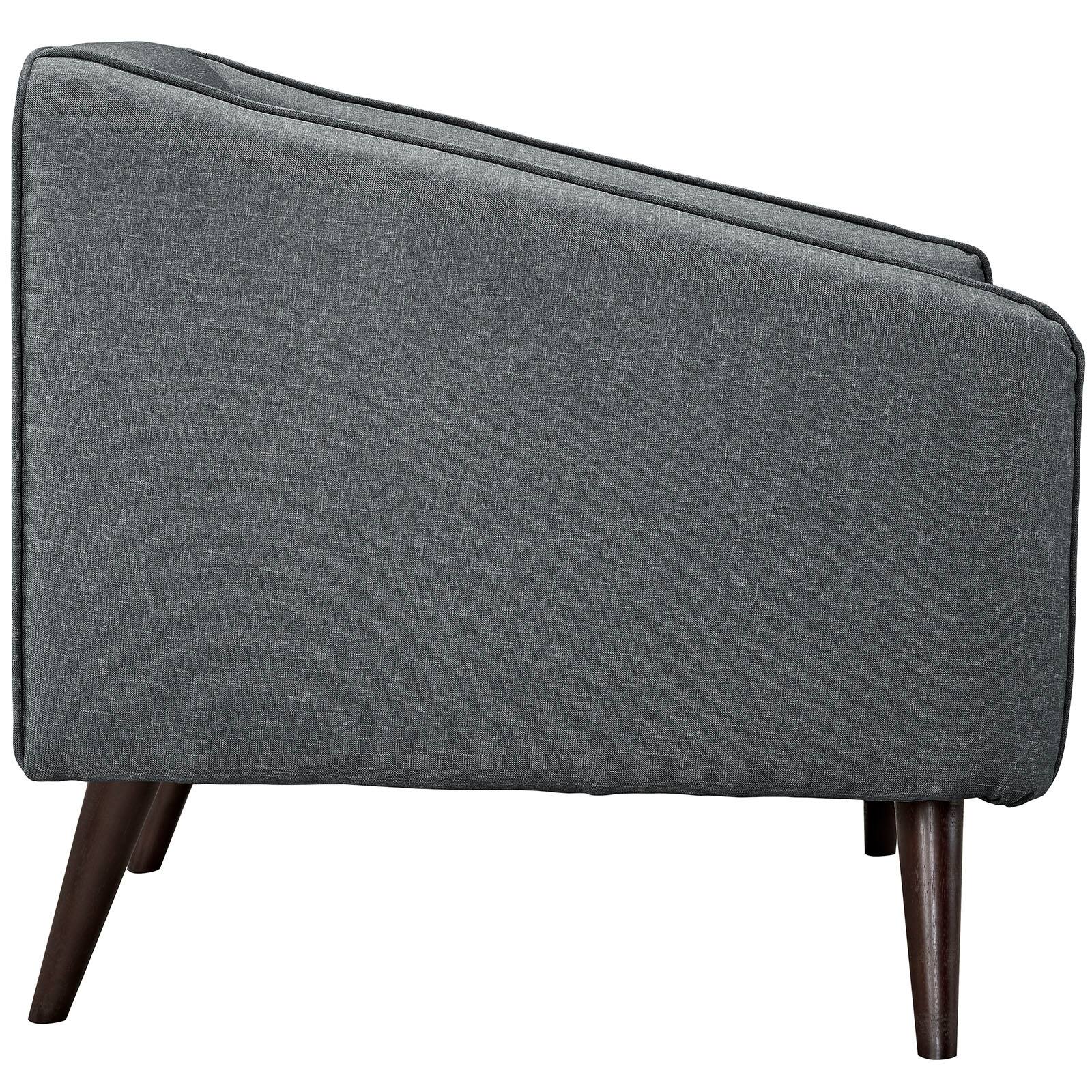 Left. Modway - Slide Upholstered Fabric Armchair by Modway - Gray.