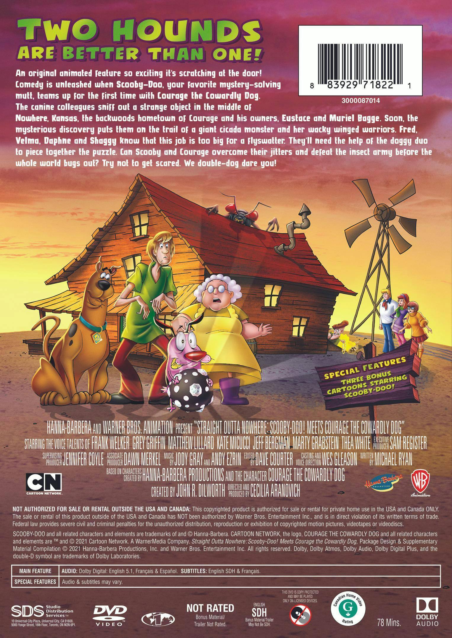 Back. Straight Outta Nowhere - Scooby-Doo! Meets Courage the Cowardly.. [DVD].