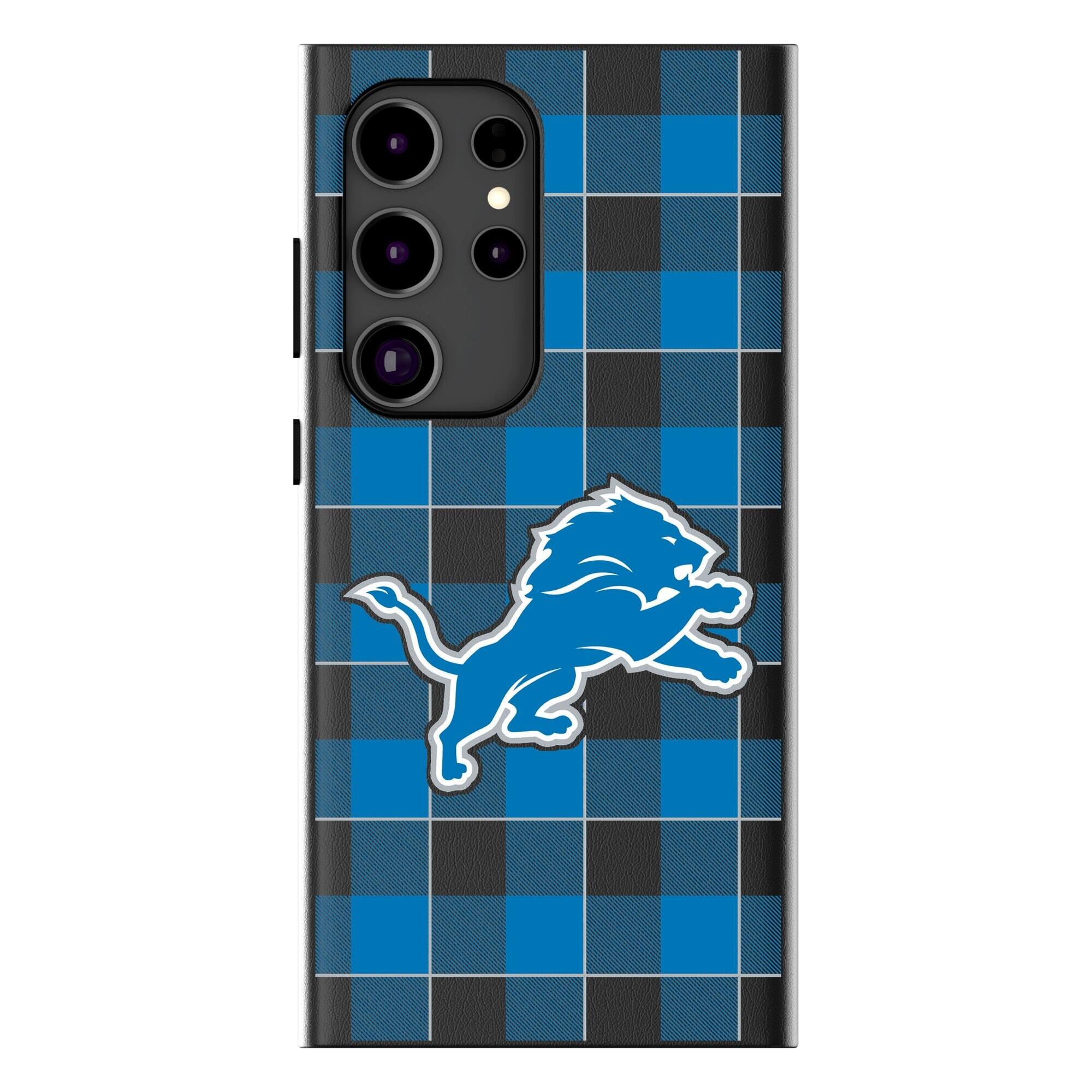 Keyscaper - NFL - Detroit Lions Plaid Galaxy Magnetic Bump Case - S25 - Black price history on PriceWatchPro