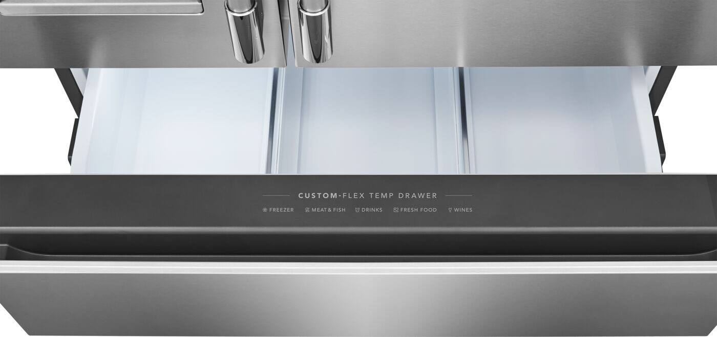 CUSTOM-FLEX FLEX TEMP DRAWER  
FREEZER MEAT & FISH DRINKS FRESH FOOD WINES