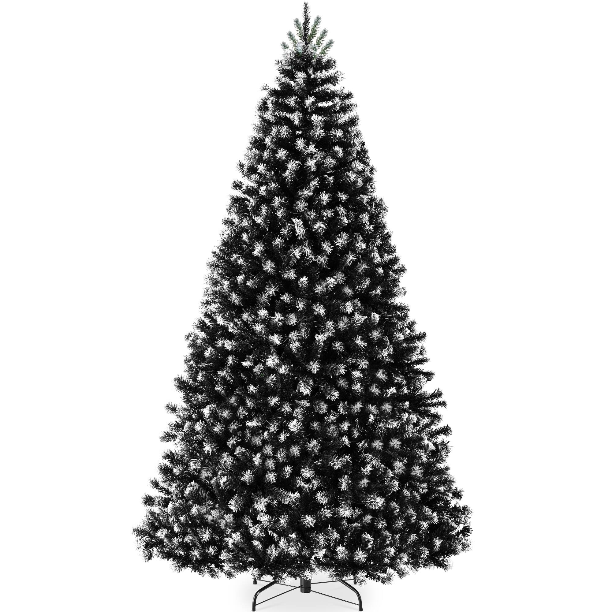 Front. Best Choice Products - Unlit Frosted Artificial Black Spruce Christmas Tree, w/Easy Assembly - Frosted Black Spruce.
