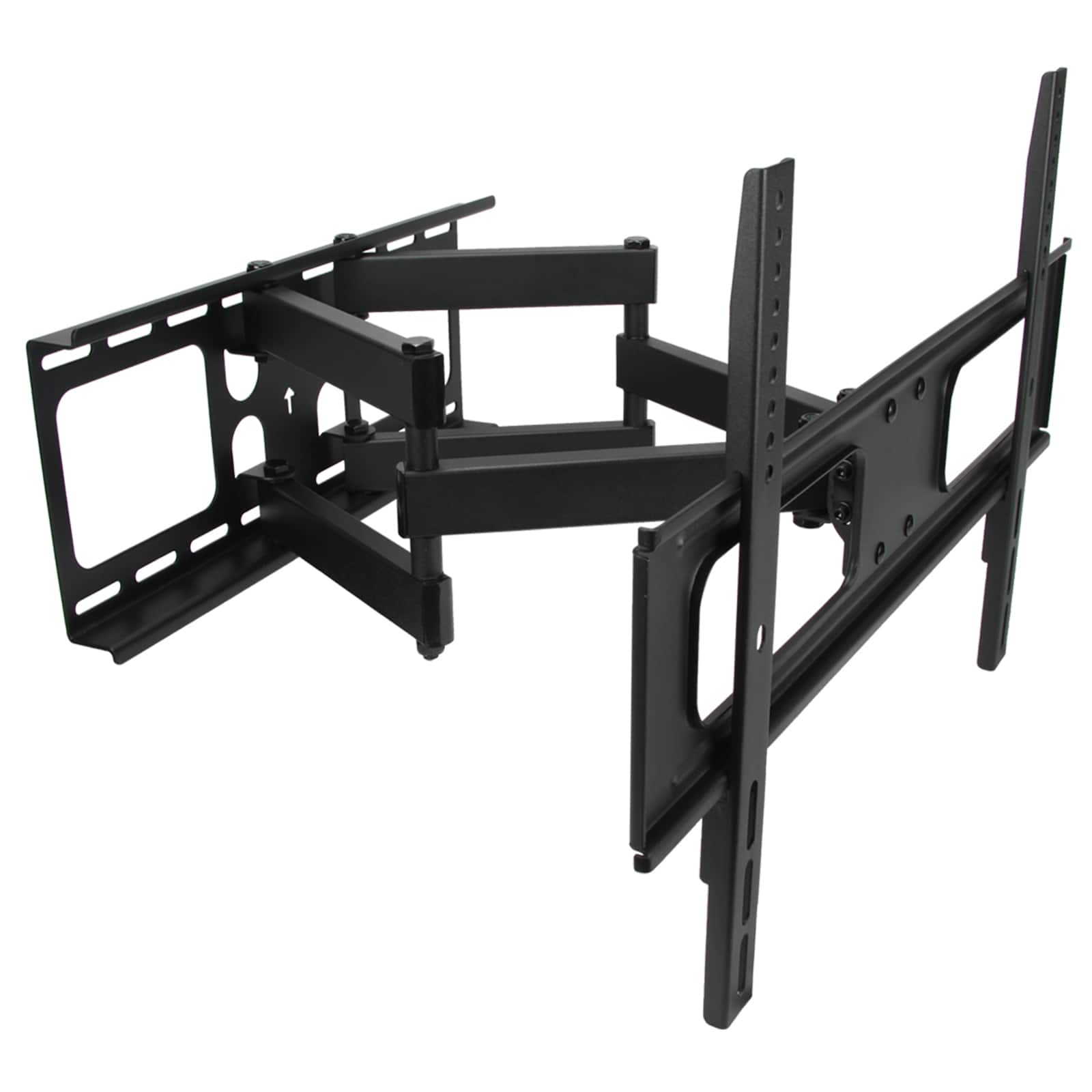 Front. MegaMounts - MegaMounts Full Motion Double Articulating Wall Mount for 32 to 70 Inch Screens - Black.