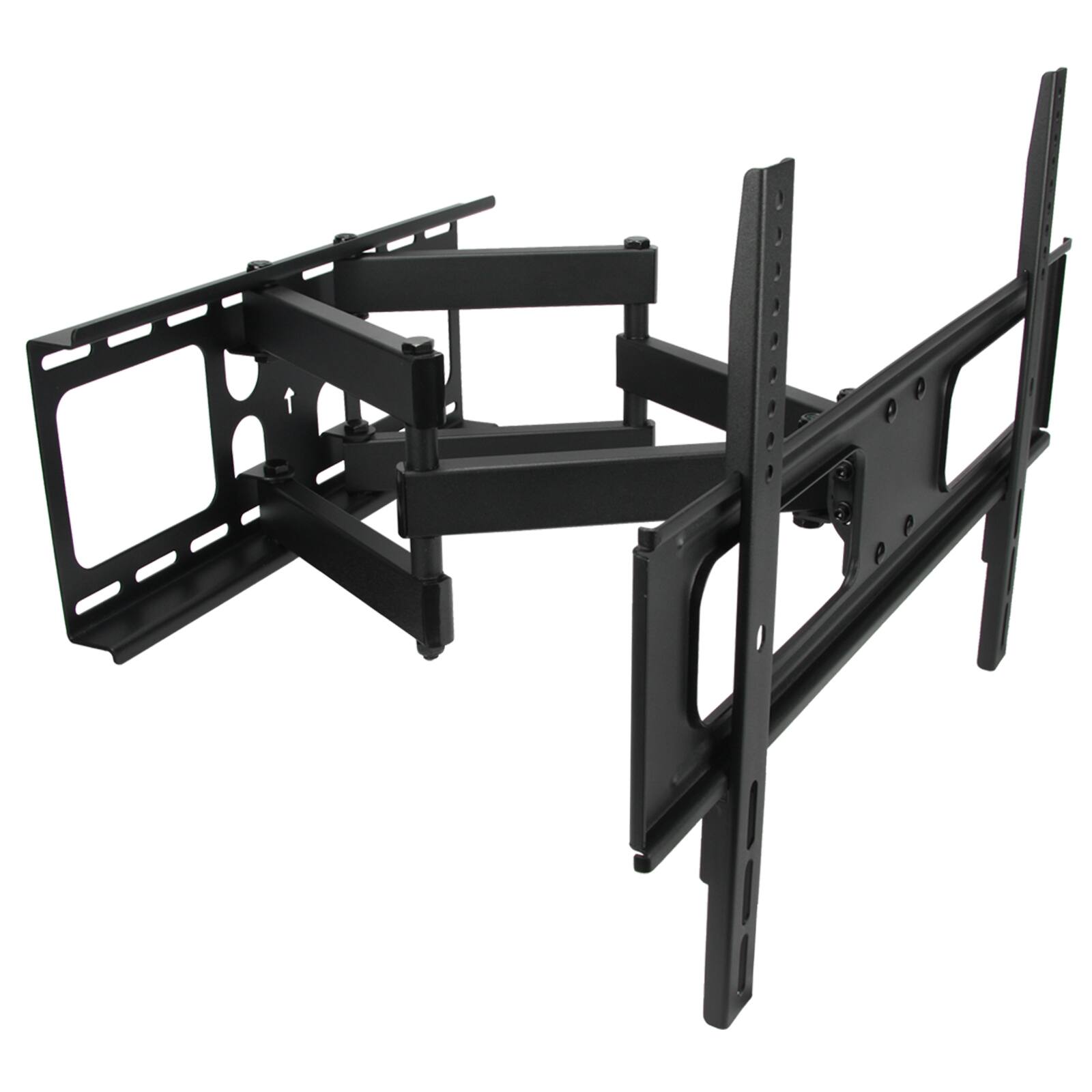 MegaMounts - Full Motion Double Articulating Wall Mount for 32 to 70 Inch Screens - Black