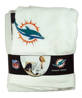 Northwest - Miami Football Dolphins 55 x 53.5 Silk Touch Throw Wrap - Multi