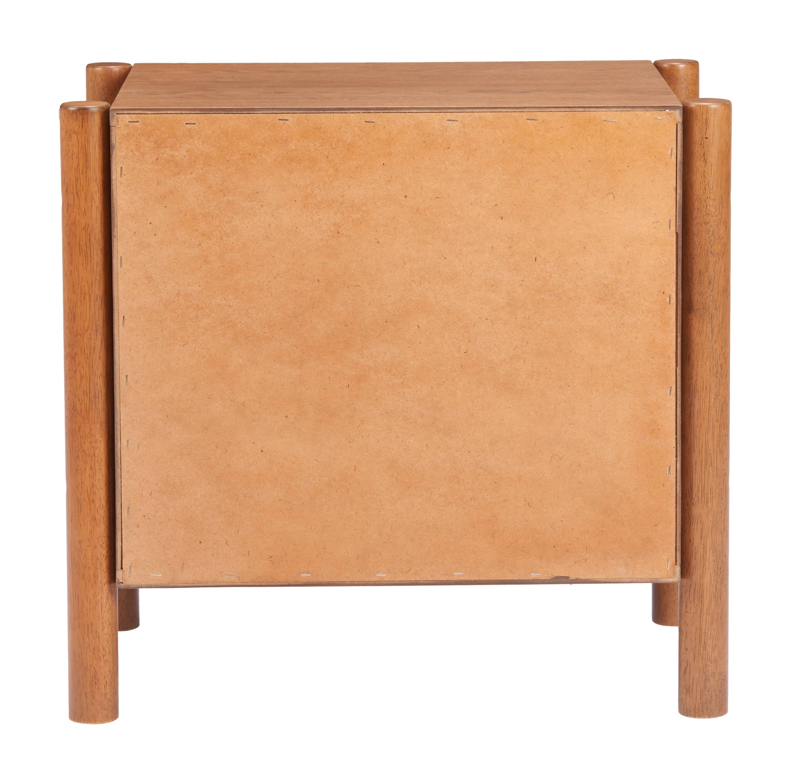 Angle. Hivvago - Beleza Nightstand Walnut - Walnut.