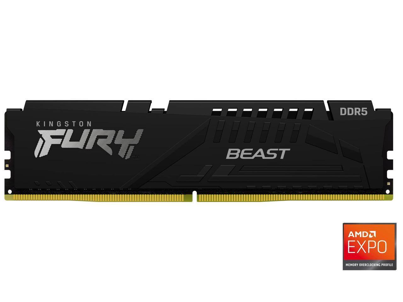 KINGSTON DDR5 5600MT/秒 16GB×2枚 Kingston FURY Beast DDR5 5600 64GB (2x32GB) CL36 1.25V Non ECC