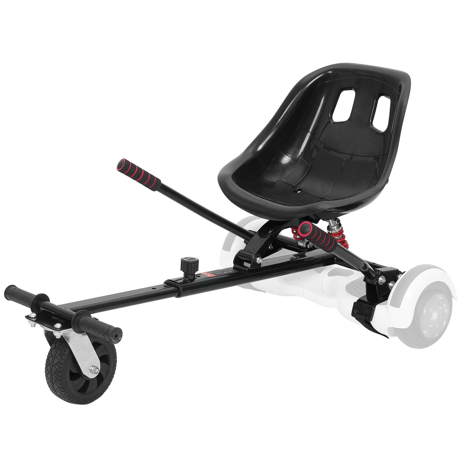 Alt View 5. VEVOR - Hoverboard Seat Attachment, for 6.5" 8" 8.5" 10" Hoverboards, Dual Shock Absorption System, Grips Control - Black.