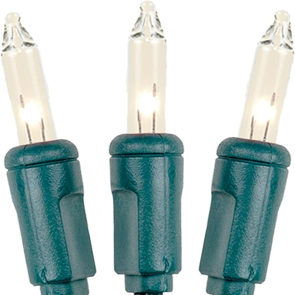 Alt View 1. THIRSTY TURTLE - 5ft Mini Light String, 20 Clear Bulbs on Green Wire, Indoor/Outdoor, UL Listed.