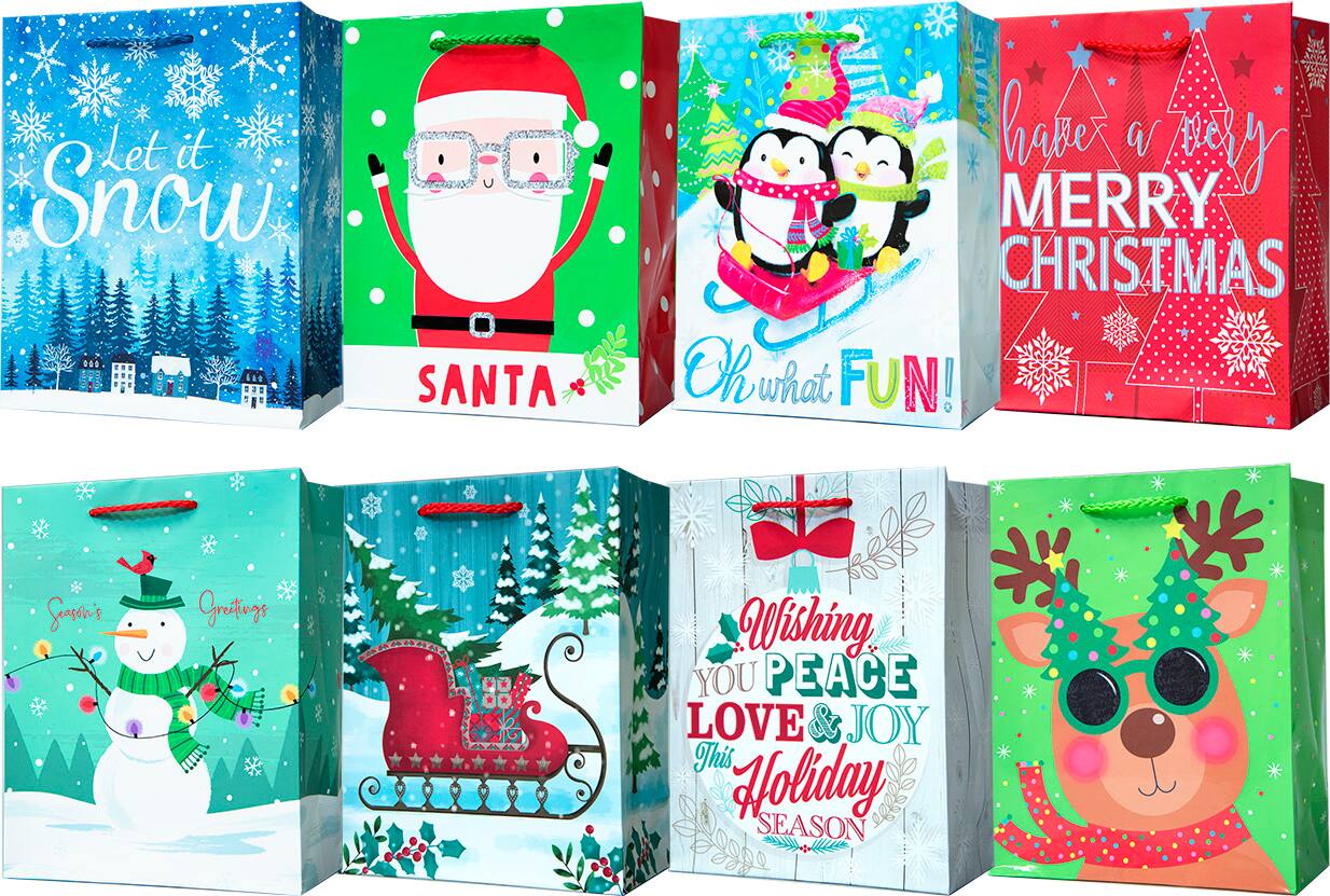 1. Let it Snow
   - Santa

2. Santa

3. Oh what Fun!

4. Have a Very Merry Christmas

5. Season's Greetings

6. Wishing You Peace, Love & Joy This Holiday Season

7. (Image of a reindeer with antlers decorated like Christmas trees)