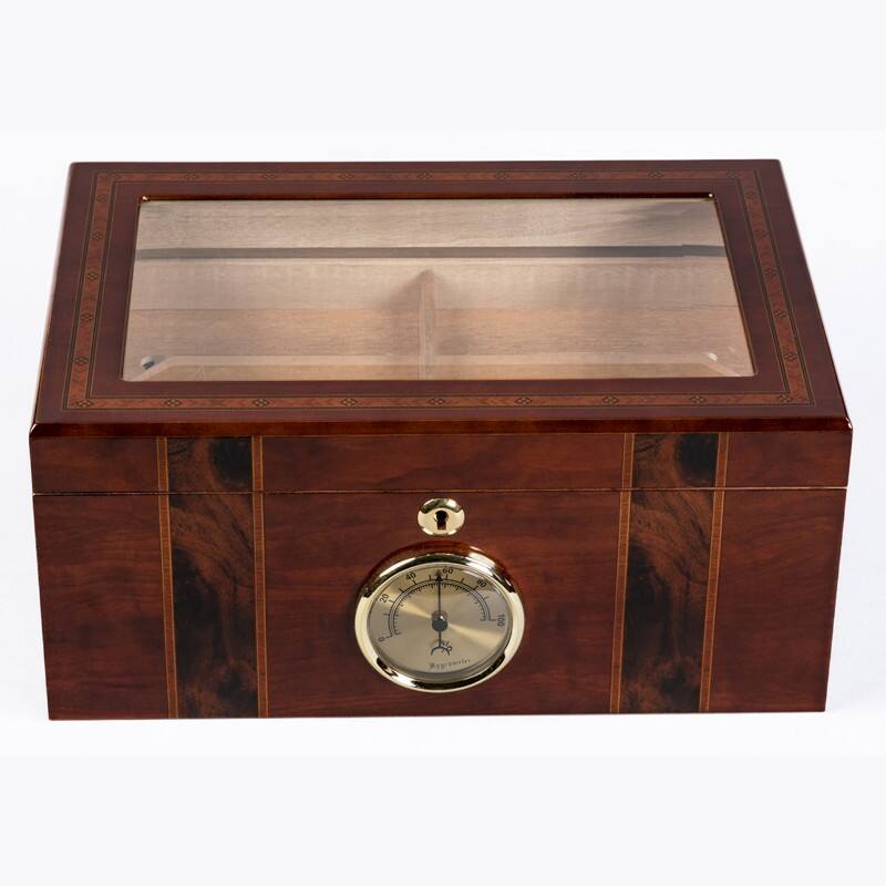 Angle. Prestige - Presidential Cigar Humidor - High Gloss Finish.
