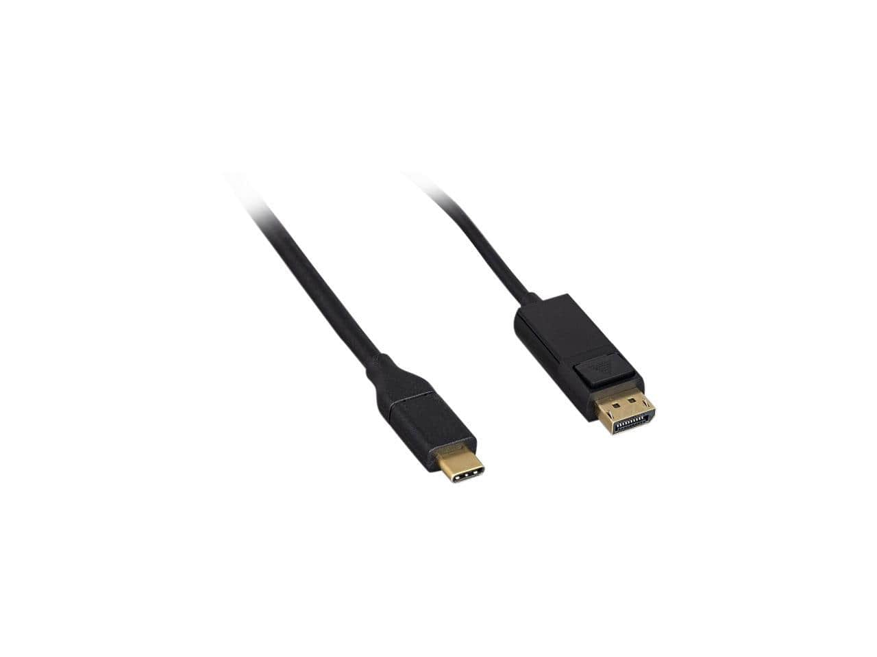 Nippon Labs - USB 3.1 10 ft. USB-C to DisplayPort Cable 4K@60HZ, 10' Type C to DP Adapter Cable, Black