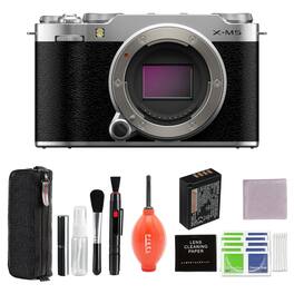 Bundle - Fujifilm - X-M5 Mirrorless Camera (Silver) with Additional Accessories