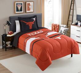 Sweet Home Collection - NCAA Texas Longhorns Comforter & Pillow Sham Set- Twin/Twin XL - Multicolored