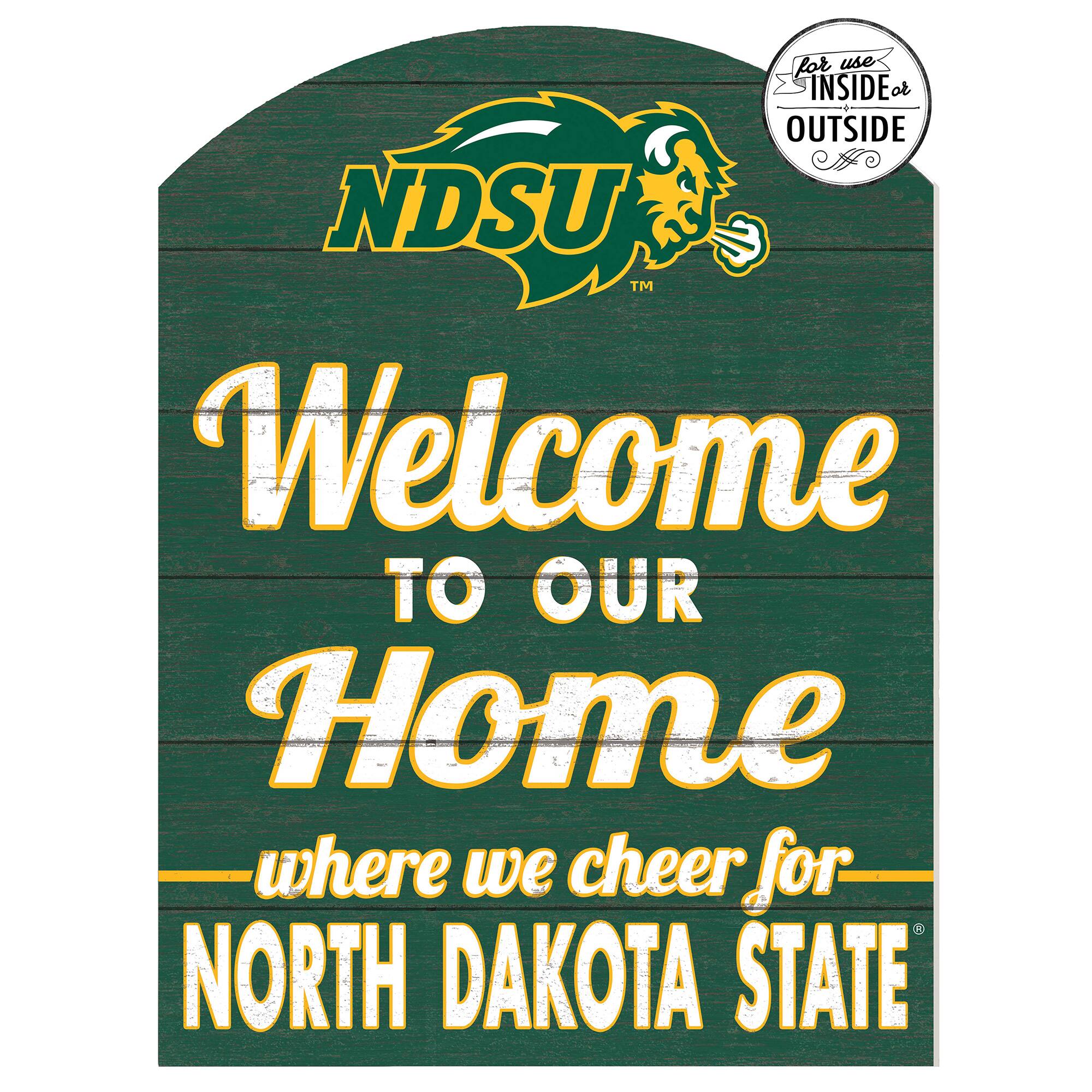 Jardine - NDSU Bison 16'' x 22'' Marquee Sign - Green