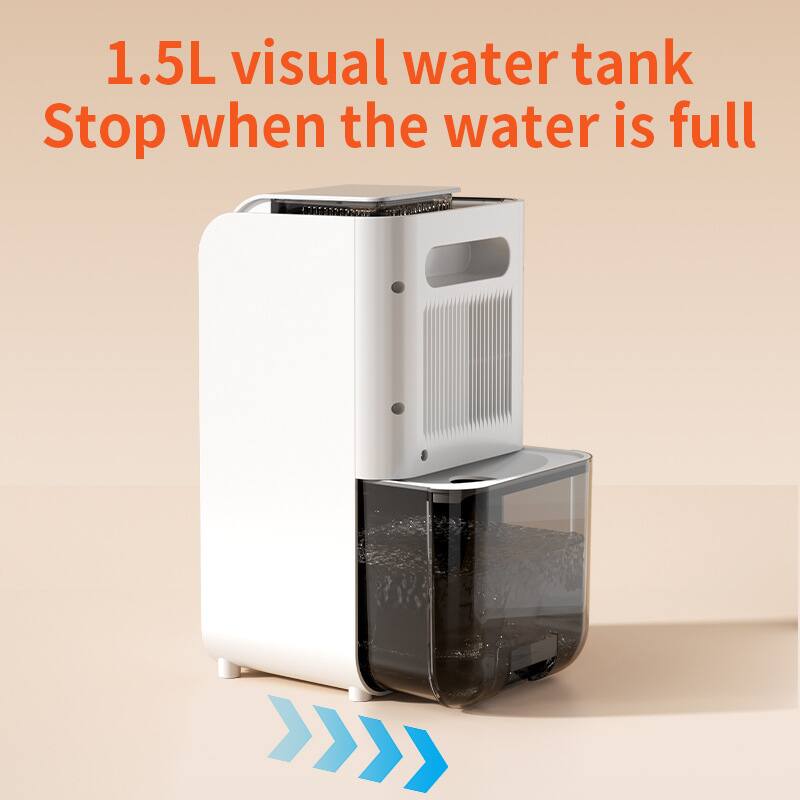 1.5L visual water tank  
Stop when the water is full