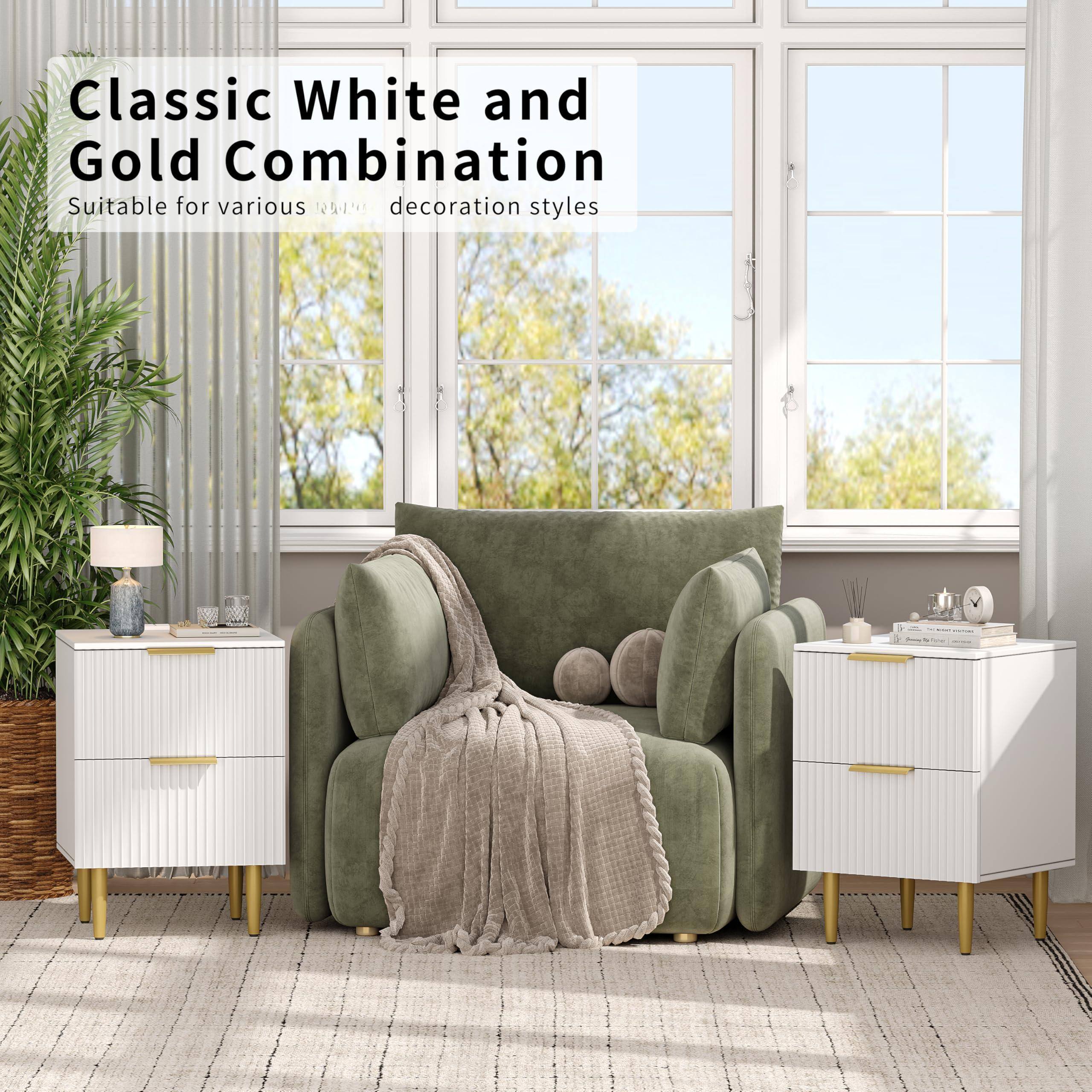 Classic White and Gold Combination  
Suitable for various interior decoration styles
