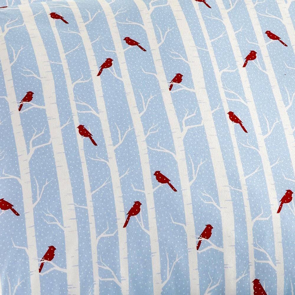 Alt View 3. Shavel Home Products - Micro Flannel Printed Deep-Pocket Sheet Set, Queen, Cardinals Blue - Cardinals blue.