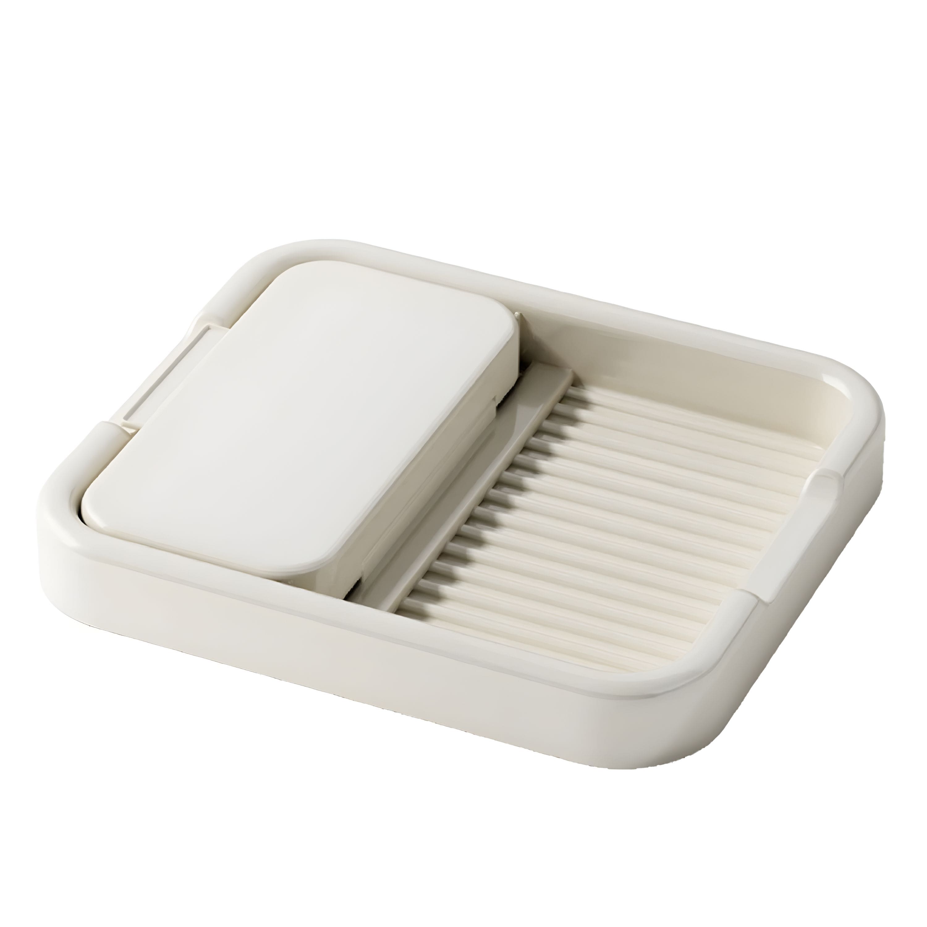 Kitcheniva - Kitchen Pot Cover & Spoon Rest Rack - White