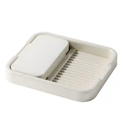 Front. Kitcheniva - Kitchen Pot Cover & Spoon Rest Rack - White.